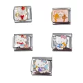 Kedi Desenli İtalyan Charm M2
