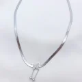 Kelebek Model Kolye Gümüş Renk