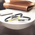 Kertenkele Desenli Çelik Bileklik