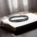 Kilit Mekanizmalı Siyah Kral Zincir Bileklik 6Mm