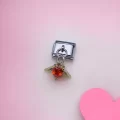 Kırmızı Taşlı Sallantılı Charm