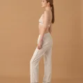 Kylie Şık Rahat Beyaz Kadın Pijama Takımı