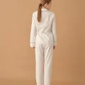 Kylie Şık Rahat Beyaz Kadın Pijama Takımı
