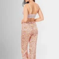 Kaliteli Şık 1950 Stili Desenli Pijama Takımı