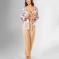 Kaliteli Şık 3lü Gold Pijama Takımı