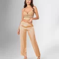 Kaliteli Şık 3lü Gold Pijama Takımı