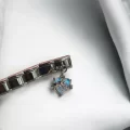 Mavi Kalp Detaylı İtalyan Charm Sallantılı