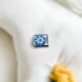 Mavi Papatya Detaylı Charm
