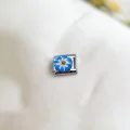 Mavi Papatya Detaylı Charm