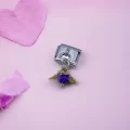 Mor Taşlı Sallantılı Charm