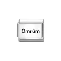 Ömrüm Yazılı İtalyan Charm