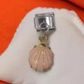 Pembe İstiridye Detaylı Sallantılı İtalyan Charm