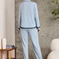 Penye Biyeli Şık Kadın Gecelik Pijama