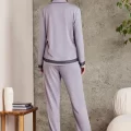 Penye Biyeli Şık Kadın Pijama Takımı