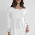 Penye Şık Ekru Pijama Takımı