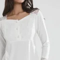 Penye Şık Ekru Pijama Takımı