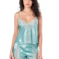 Aqua Saten Şık Babydoll Pijama