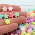 Renkli İri Delik Yıldız Boncuk 10gr