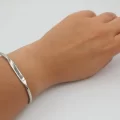 Rodyum Kap. Üstü Düz Bileklik