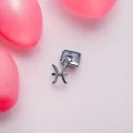 Sallantılı Balık Burcu Charm Gümüş Renk