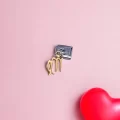 Sallantılı Başak Burcu Charm Sarı Renk
