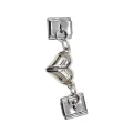 Sallantılı Çift Kalp Charm 2 Parça