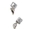 Sallantılı Çift Kalp Charm 2 Parça