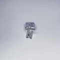 Sallantılı Harf Charm N Gümüş Renk