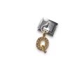 Sallantılı Harf Charm Q Sarı Renk