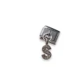 Sallantılı Harf Charm S Gümüş Renk