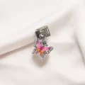 Sallantılı Kelebek İtalyan Charm Pembe