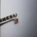 Sallantılı Kırmızı Çift İtalyan Charm