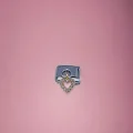 Sallantılı Minik Kalp Charm Sarı Renk