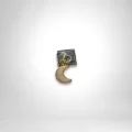 Sallantılı Sarı Hilal Detaylı İtalyan Charm