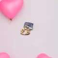 Sallantılı Yengeç Burcu Charm Sarı Renk