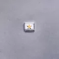 Sarı Yıldız Detaylı Charm
