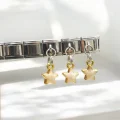 Sarı Yıldız Detaylı İtalyan Charm