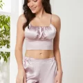 Kaliteli Şık Rose Renkli Kadın Pijama Takımı