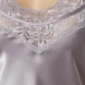 Kaliteli Şık Saten Kadın Sabahlık Takımı - Royal