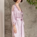 LUX Şık Saten Gelin Çeyiz Seti - Rose Renk
