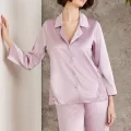 LUX Şık Saten Gelin Çeyiz Seti - Rose Renk