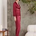 Kaliteli Şık Saten Altılı Gelin Çeyiz Seti - Bordo