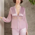 LUX Şık Saten Gelin Çeyiz Seti - Rose Renk