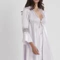 LUX Şık Saten Altılı Gelin Çeyiz Seti Viola