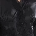 Kaliteli Şık Saten Altılı Gelin Çeyiz Seti Siyah