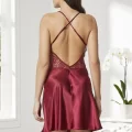 Şık Saten Altılı Gelin Çeyiz Seti - Bordo