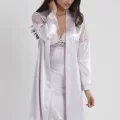 LUX Şık Saten Altılı Gelin Çeyiz Seti Viola