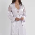 LUX Şık Saten Altılı Gelin Çeyiz Seti Viola