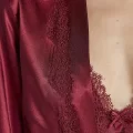 Kaliteli Şık Saten Altılı Gelin Çeyiz Seti - Bordo