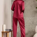 Kaliteli Şık Bordo Kadın Pijama Takımı